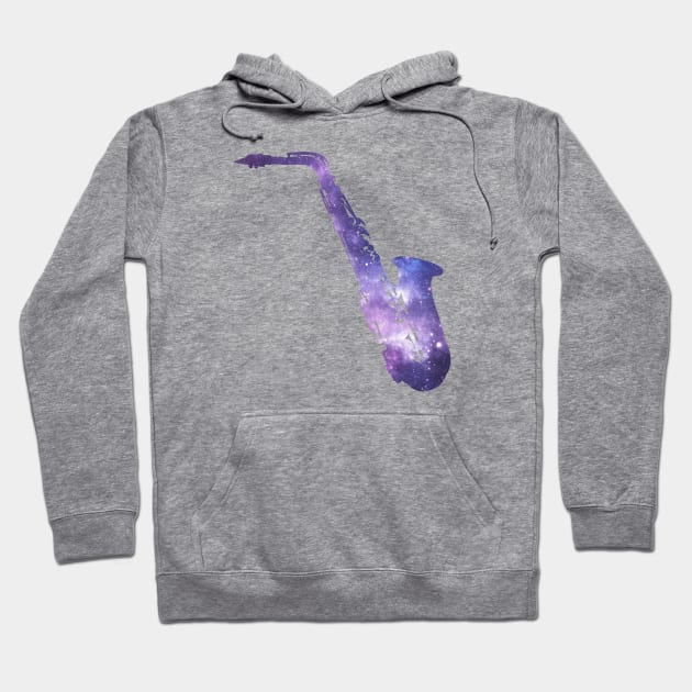 Space Saxophone Hoodie by designed2teach